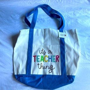 NWT it’s a teacher thing tote bag teacher gift carry everyday bag